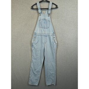 GAP Overalls Women's S Light Wash Denim Cotton Bib Straight Leg